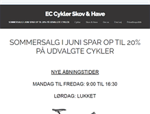 Tablet Screenshot of eccykler.dk